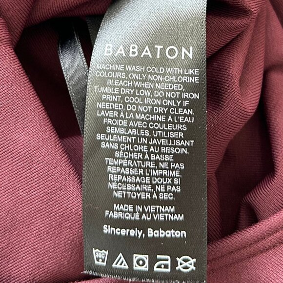 Babaton Burgundy Bodysuit Size Small - Picture 4 of 6